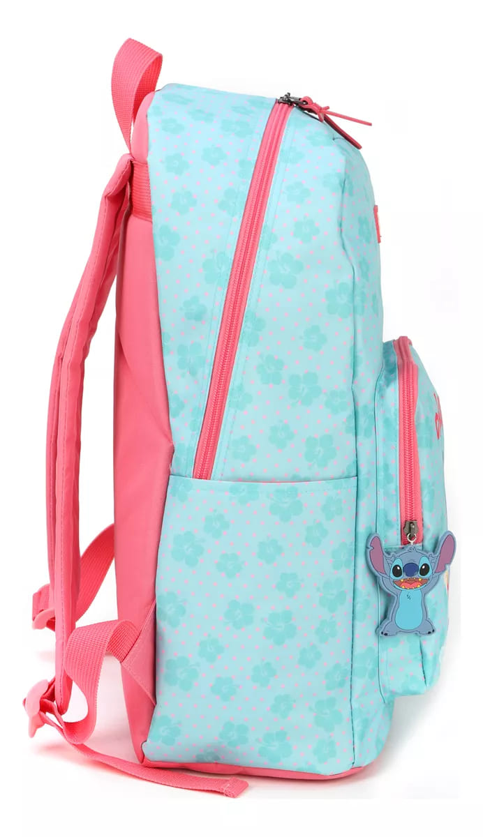 Mochila Costa Escolar Luxcel Stitch Grande Cores