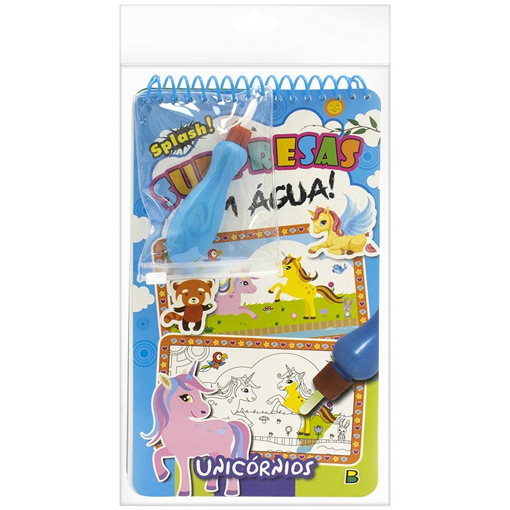 Livro Todolivro Unicórnios Surpresas com Água para Molhar e se Divertir