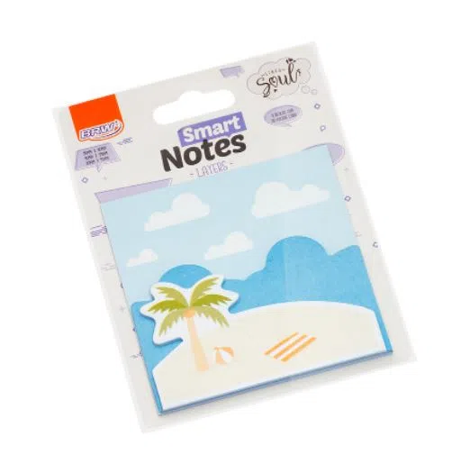 Bloco Adesivo BRW Smart Notes Layers Praia