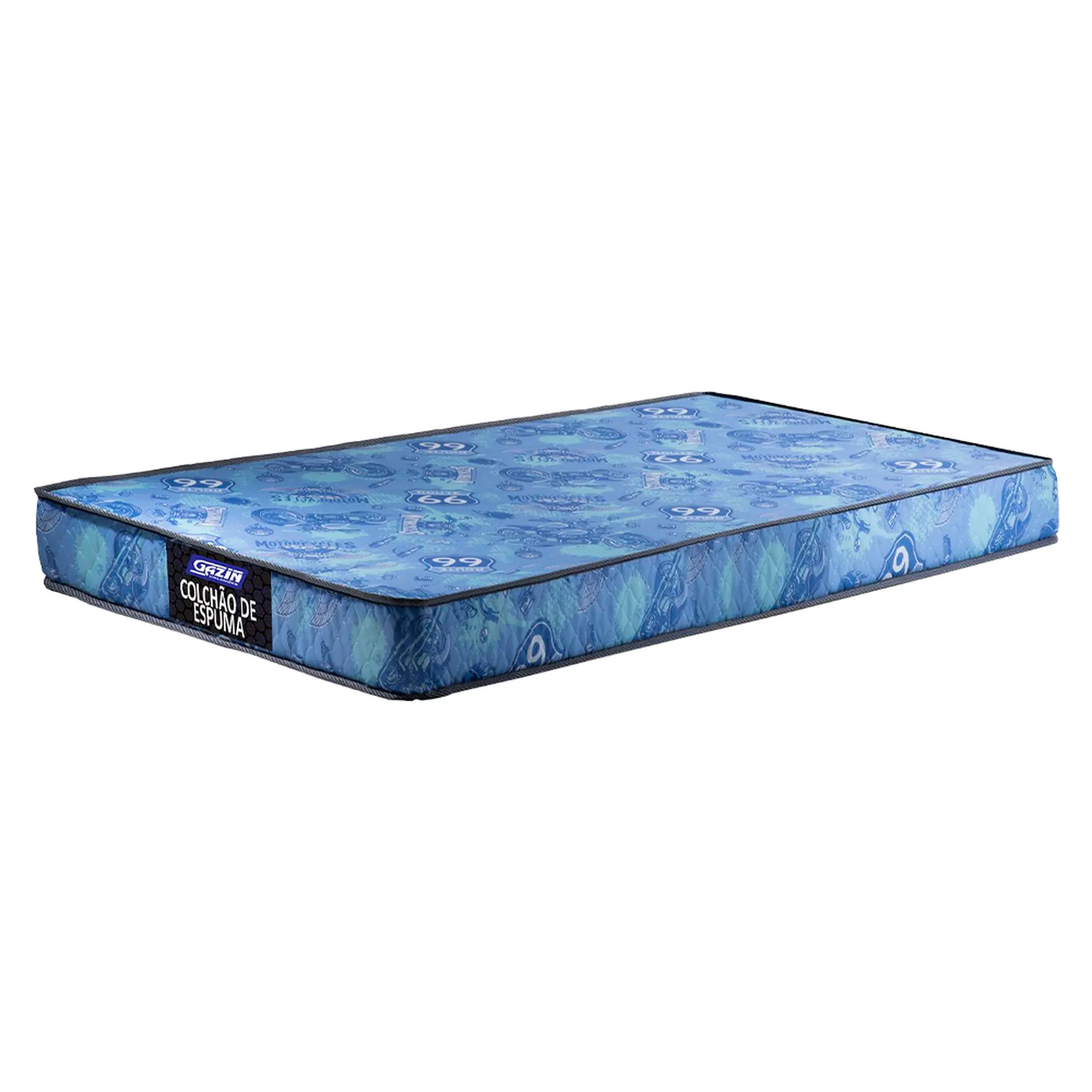 Colchão Solteiro de Espuma D20 Gazin Supreme 78 x 188 - Azul