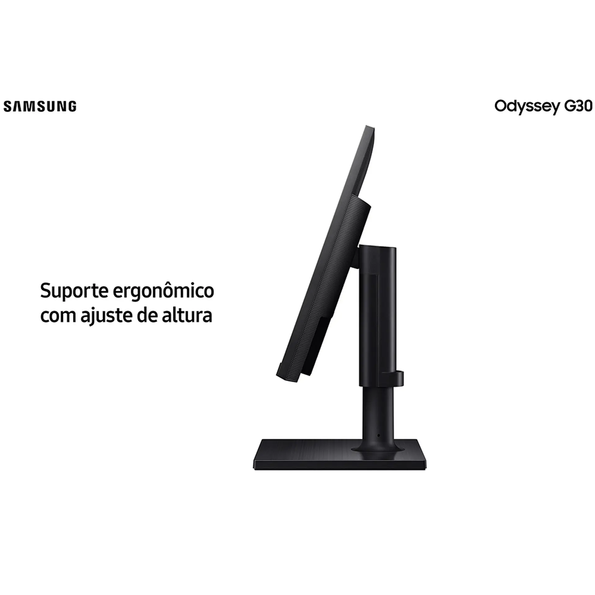 Monitor Gamer Samsung Odyssey G30 VA 24" Wide Full HD HDMI LS24BG300ELMZD - Preto - Bivolt
