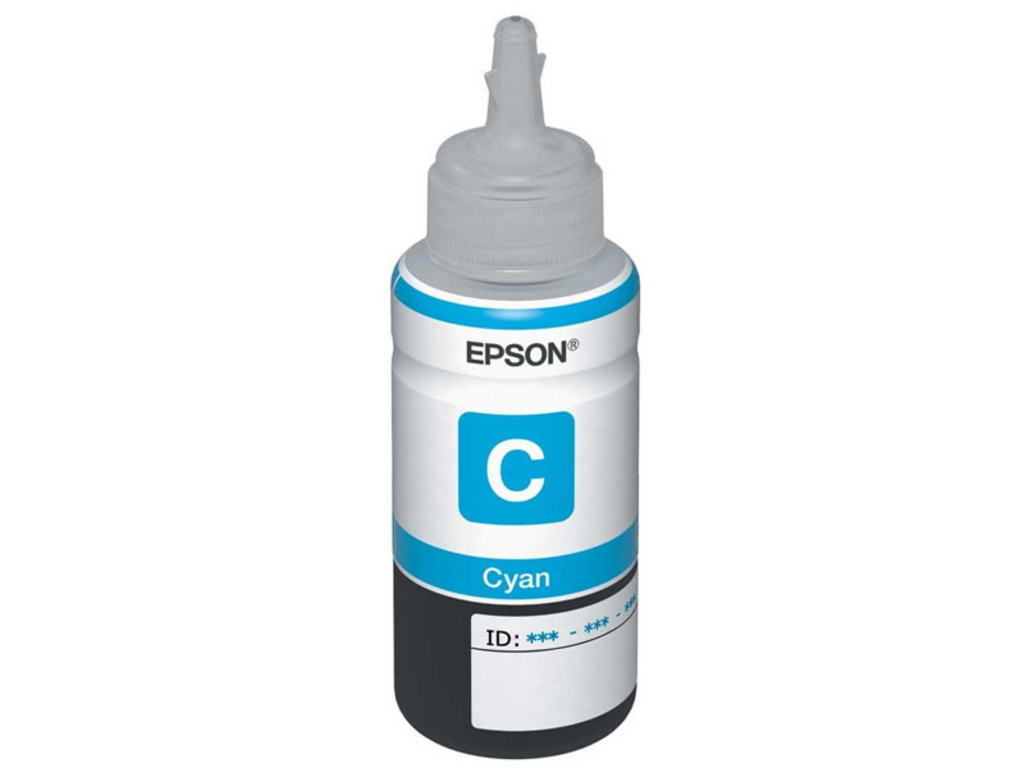 Tinta para Cartucho Epson Cyan Original - T673220 - T673120 - 6.500 páginas para L800, L805, L810, L850, L1800