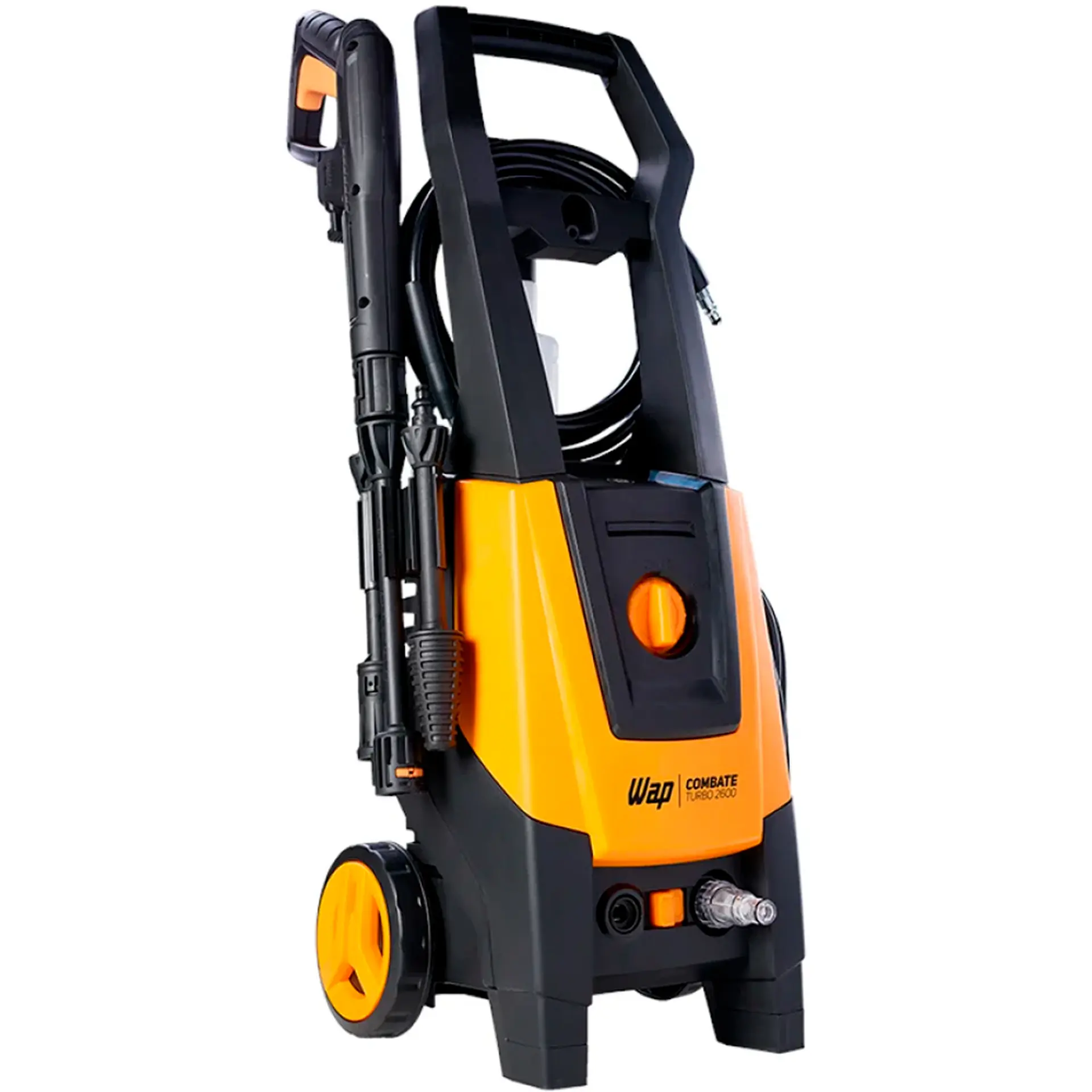 Lavadora Alta Pressão Wap Combate Turbo 2100PSI Motor por Indução 1700W - Amarelo/Preto - 110 Volts