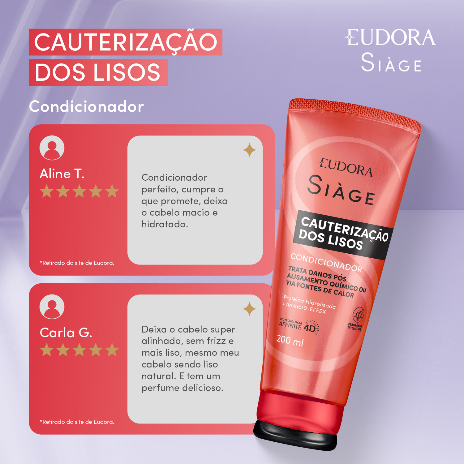 Condicionador Siàge Cauterização dos Lisos 200ml