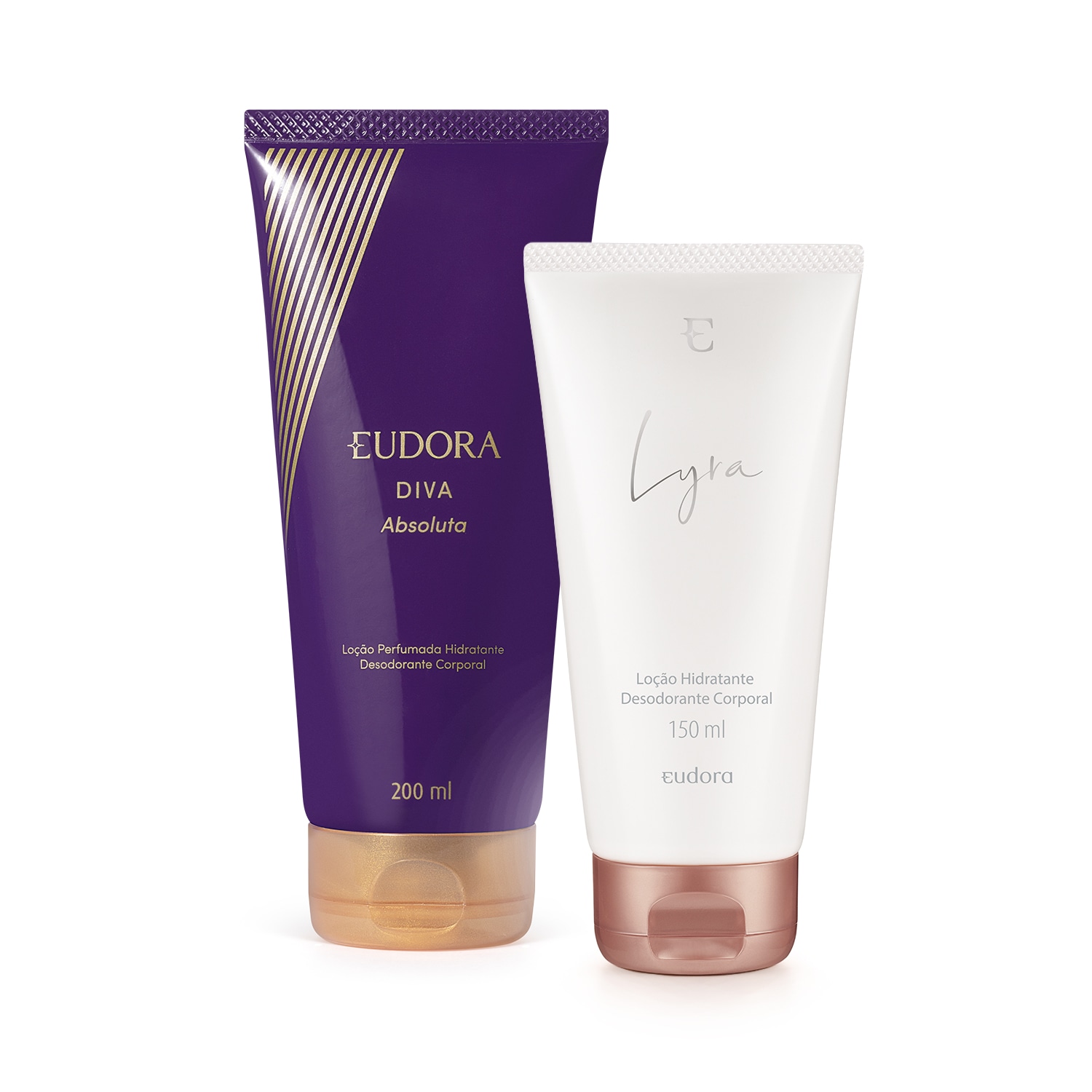 Combo Loção Corporal Diva Absoluta 200ml + Loção Hidratante Desodorante Corporal Lyra 150ml