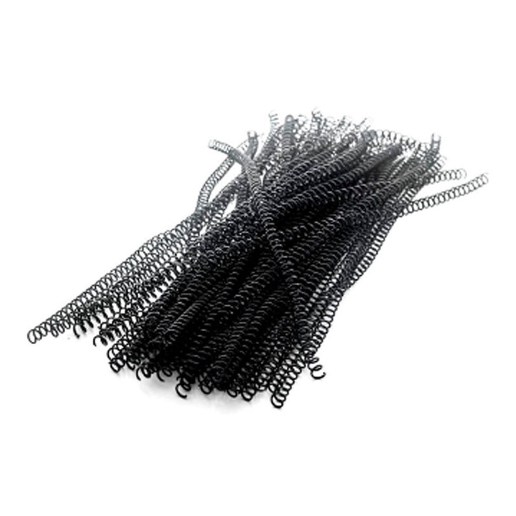 Espiral para Encadernação 14mm Pacote com 100 Unidades Preto - Usa Folien - 7420