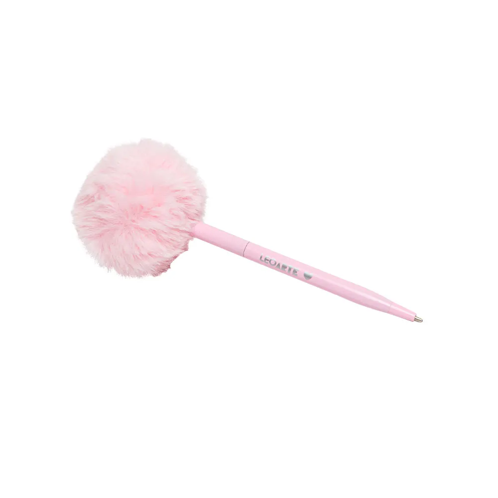 Caneta Esferográfica Leoarte Pompom Pink Vibes 1.0mm Unidade