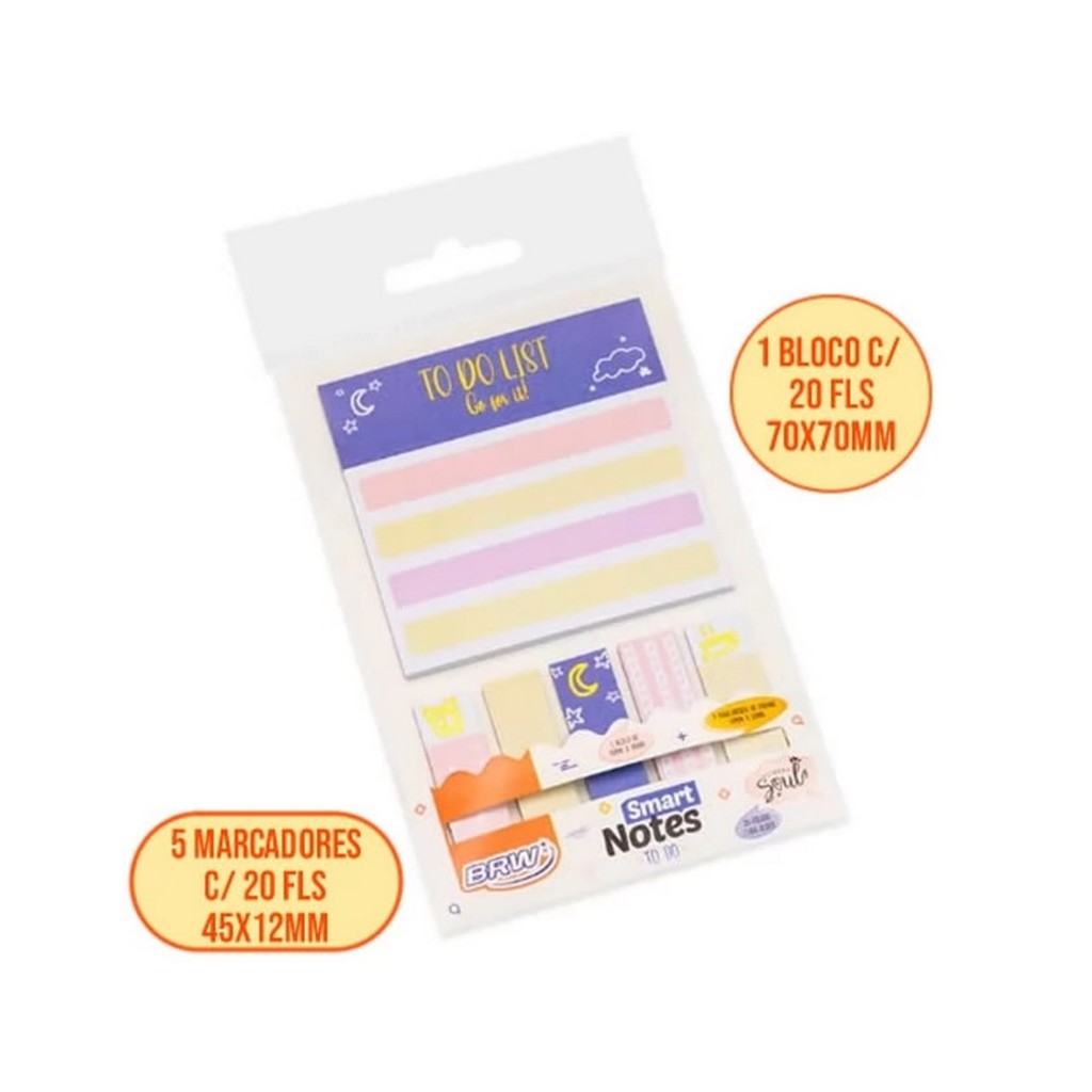 Bloco Adesivo BRW Smart Notes To do Amanhecer
