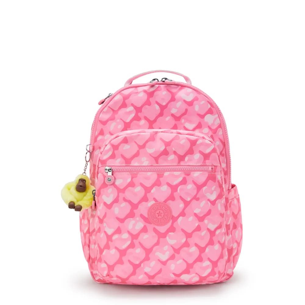 Mochila Kipling Seoul Adorable Hearts Grande