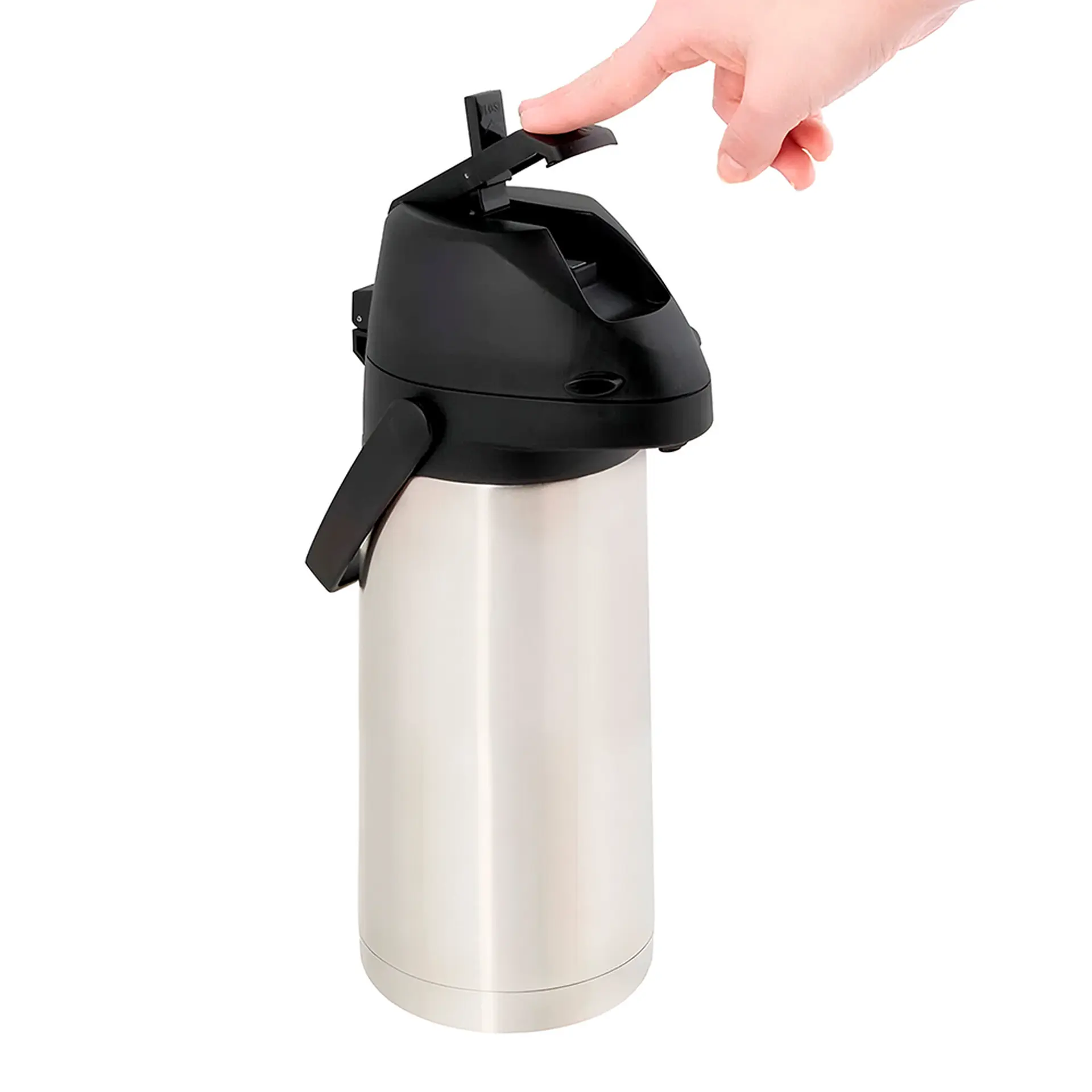 Garrafa Térmica Mor Airpot 1,9L Bomba de Pressão Inox