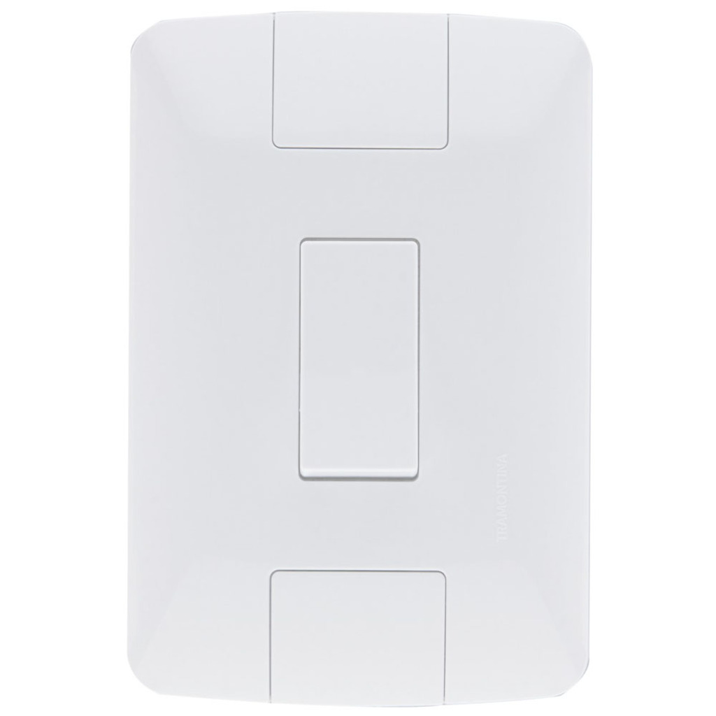 Interruptor 1 Paralelo 6A Tramontina Aria 57241/002 com Espelho 4x2 Branco
