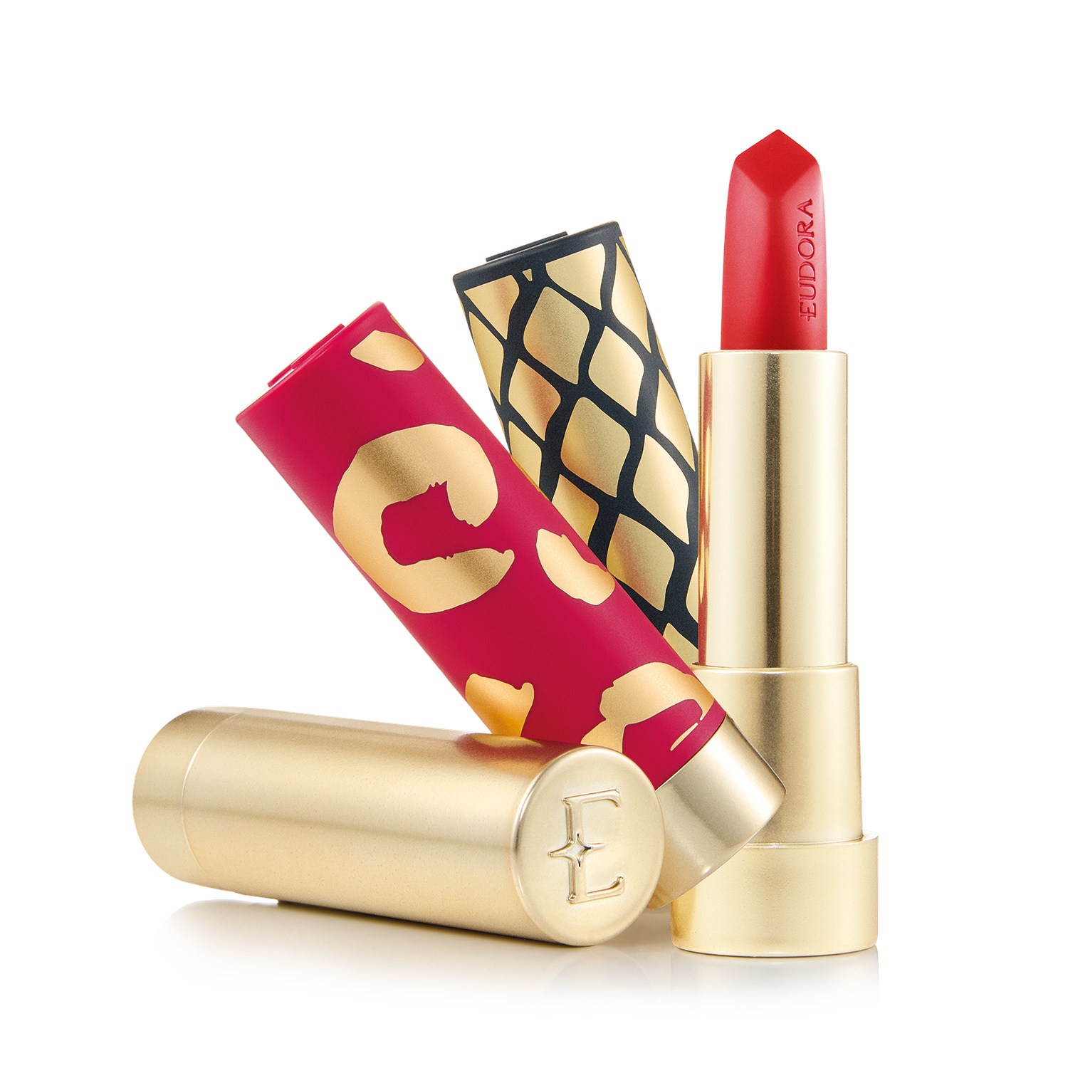 Case Para Batom Customizável Dourado Sofisticado Glam Amulips
