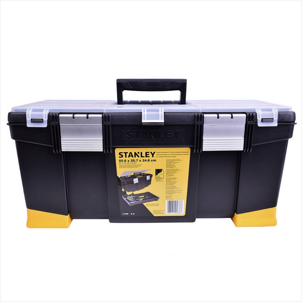 Caixa de Ferramentas 22 Polegadas com Bandeja Removível e Travas Metálicas Stanley - 22-080