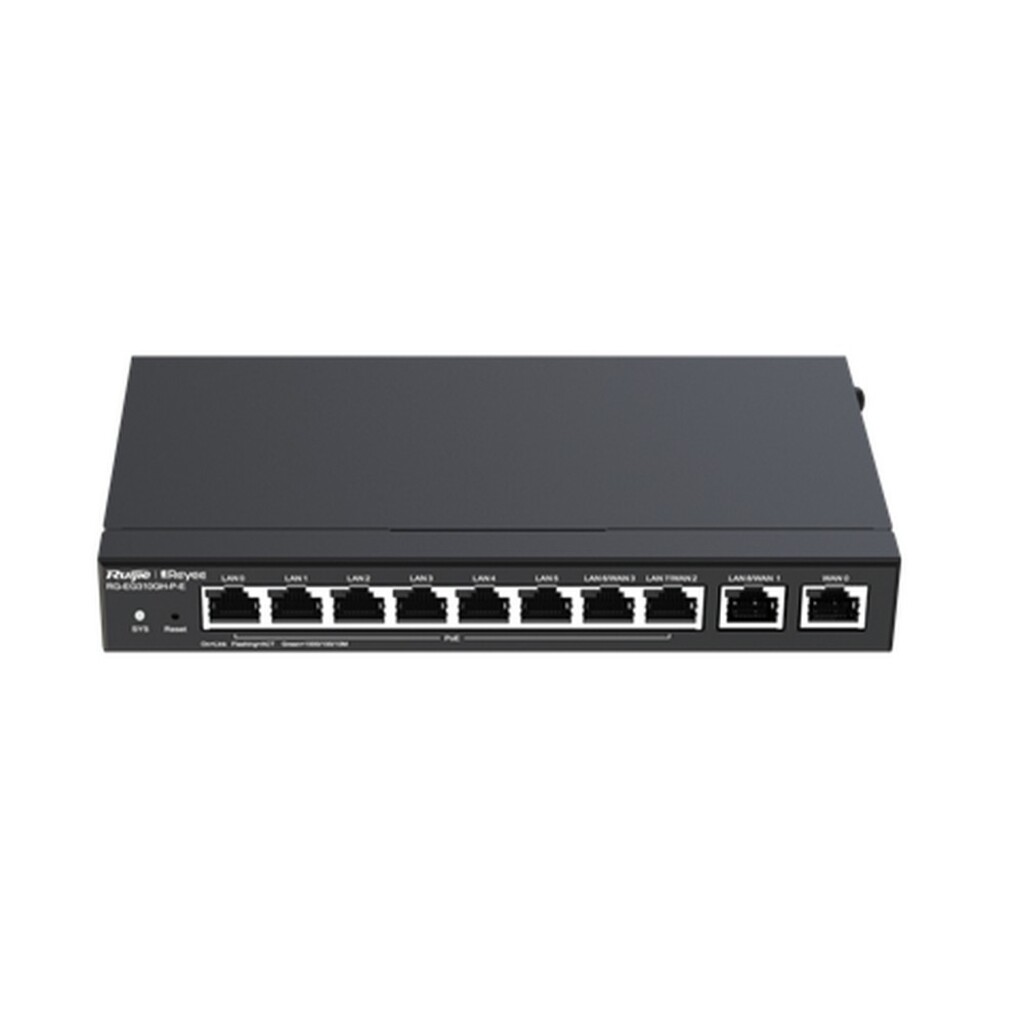 Roteador VPN Multi-Wan Ruijie | Reyee RG-EG310GH-P-E 10 Portas Gigabit PoE