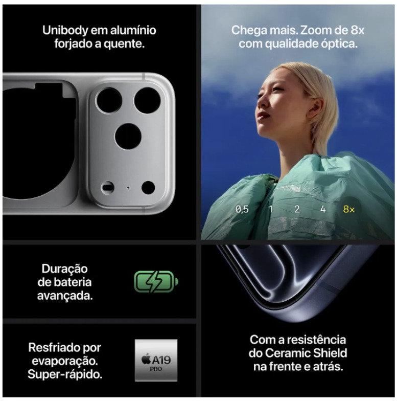 Apple iPhone 17 Pro Max 512 GB Laranja Cósmico 5G