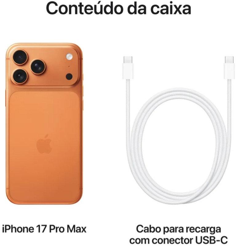 Apple iPhone 17 Pro Max 512 GB Laranja Cósmico 5G