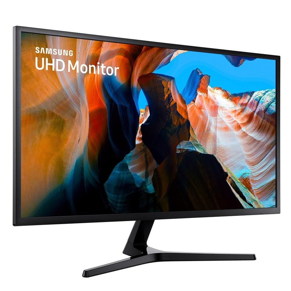 Monitor Samsung LU32J590UQLMZD Tela 32 LED 4K Ultra HD Preto e Prata 2 HDMI + DisplayPort