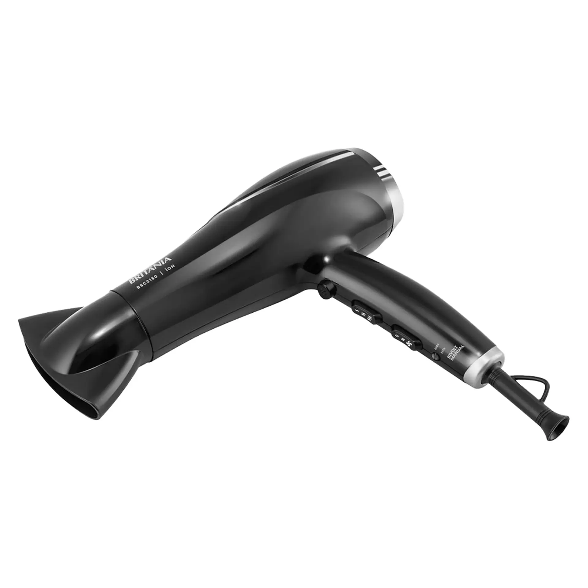 Secador de Cabelo Britânia BSC2150 Tourmaline Íon 2 Velocidades 2100W - Preto - Bivolt