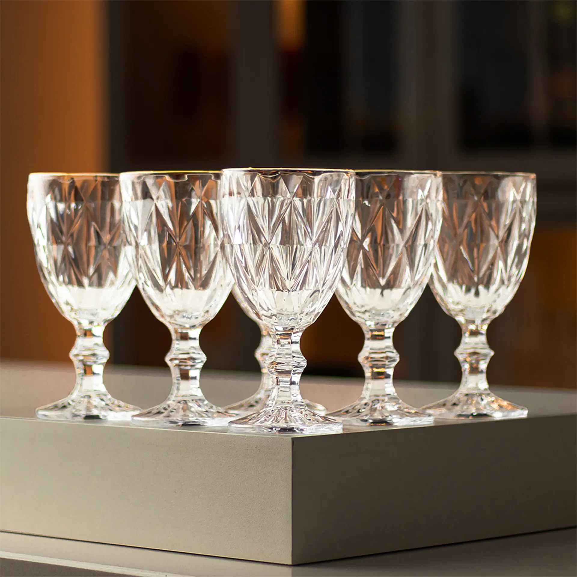 Conjunto de Taças 325ml 6 Peças Diamond Mark Blank