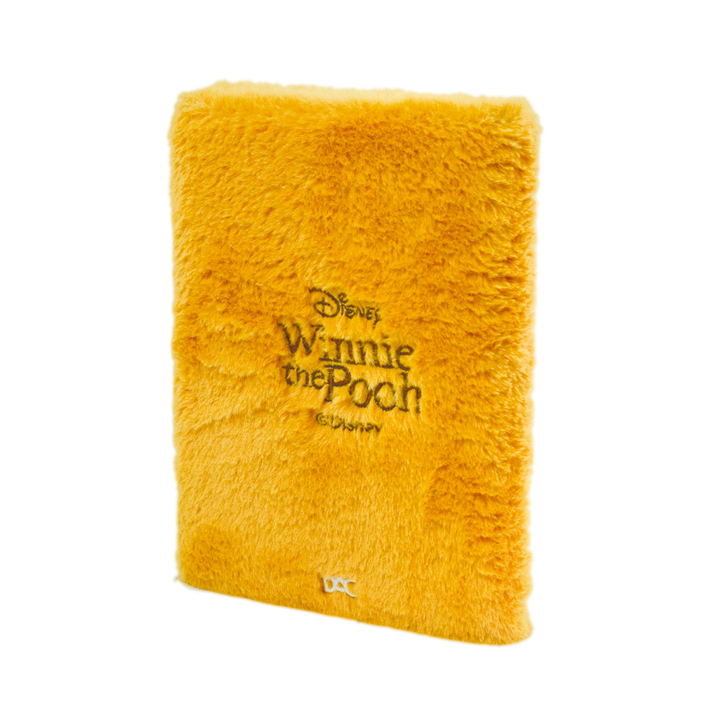 Caderno de Anotações DAC Ursinho Pooh Fluffy Pelúcia Médio