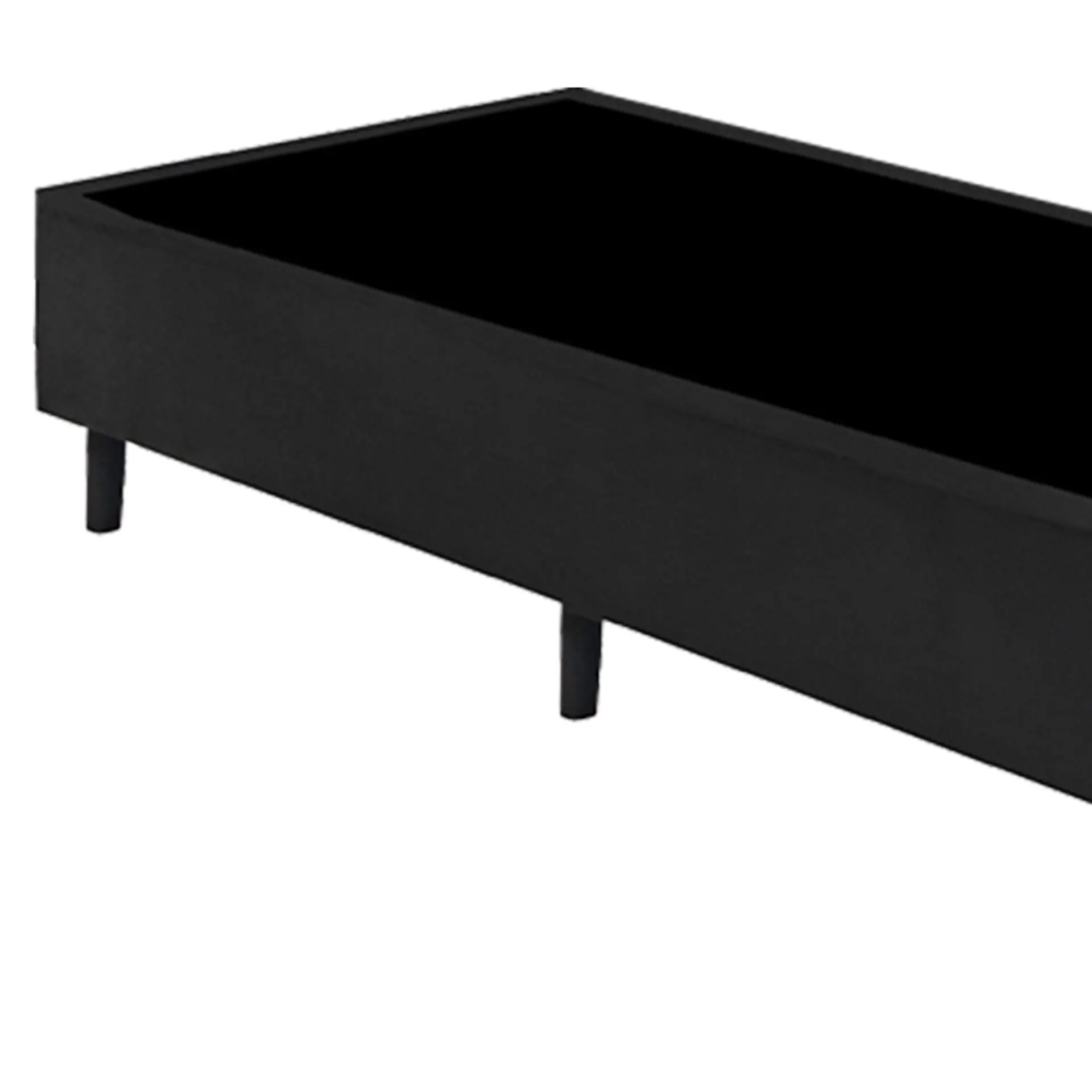 Base Cama Box Gazin Somie Suede Liso 96x203 - Preto