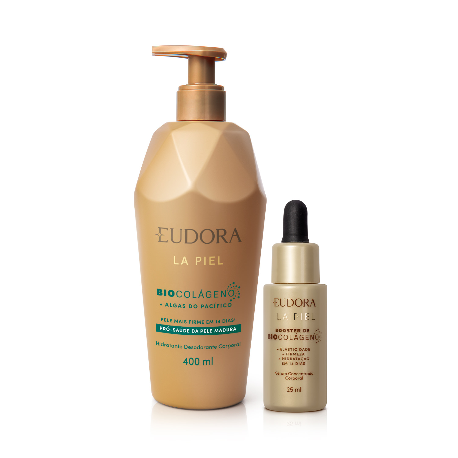 Combo La Piel: Sérum Corporal Booster de Biocolágeno 25ml + Hidratante Corporal 400ml