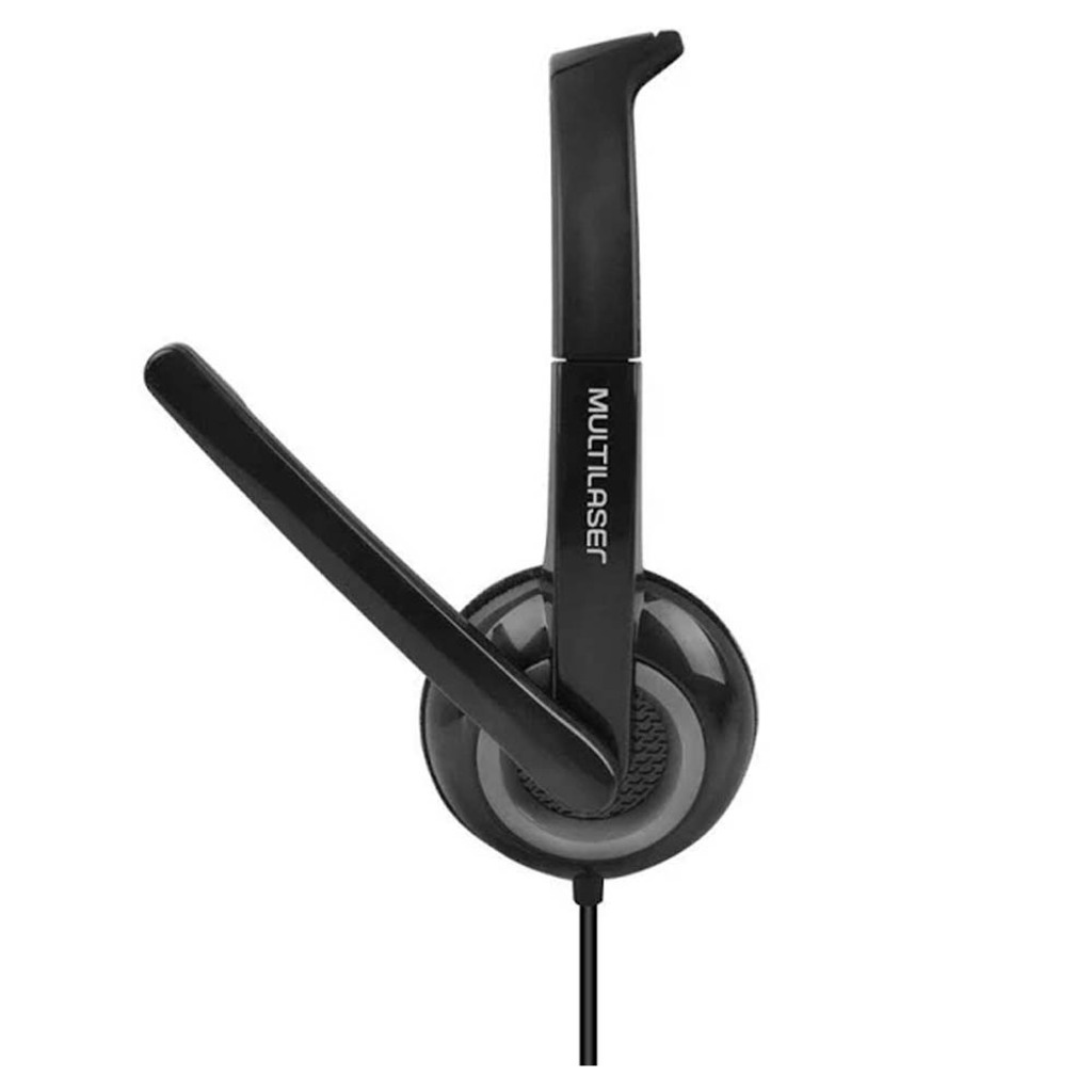 Fone de Ouvido Headset com Microfone com Plug P3 Preto Multilaser - PH367