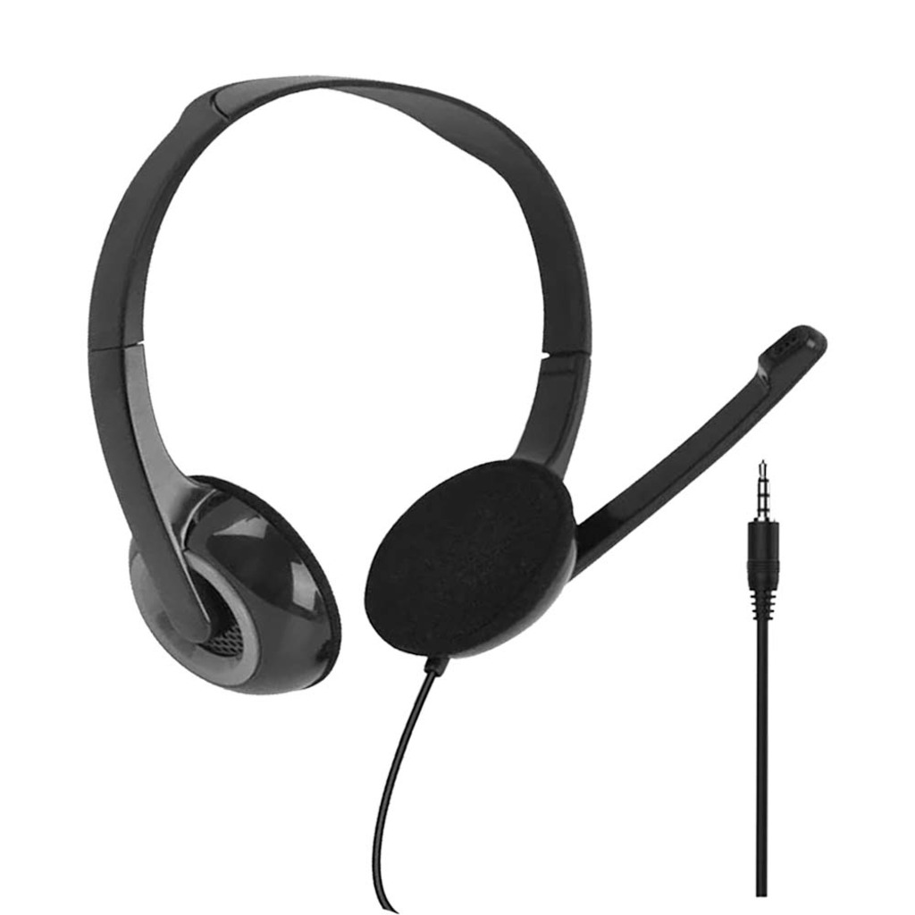 Fone de Ouvido Headset com Microfone com Plug P3 Preto Multilaser - PH367