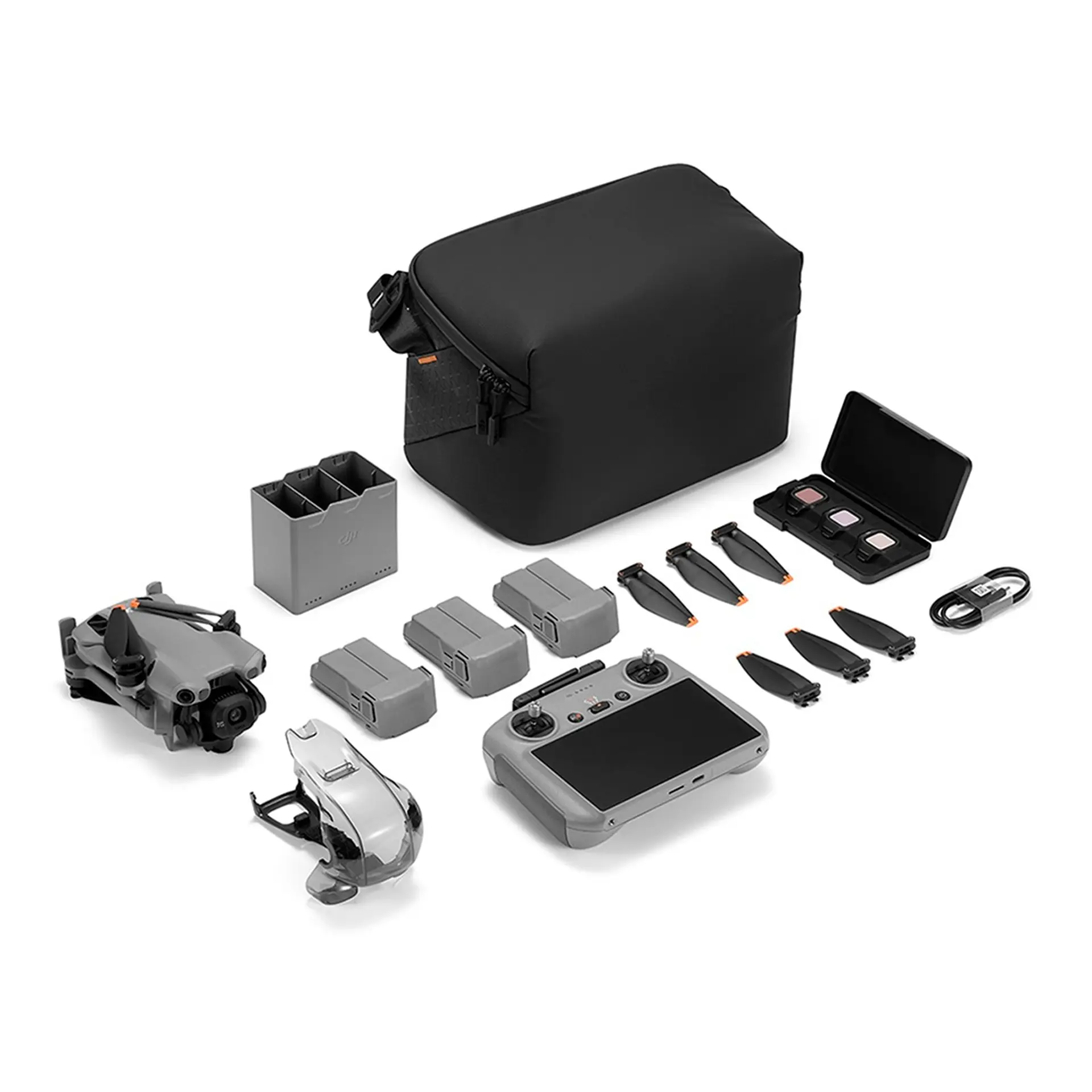 Drone DJI Mini 5 Pro Fly More Combo Plus Com Tela 3 Baterias DJI002 - Cinza - Bivolt