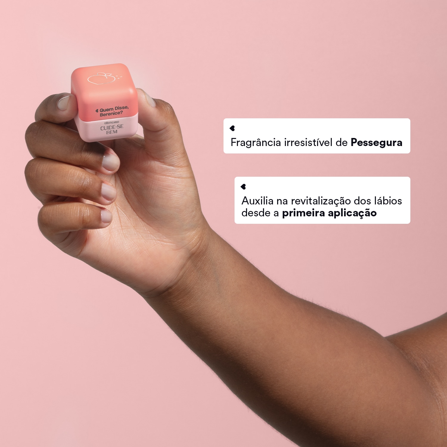 Hidratante Labial Coral Cuide-se Bem Pessegura Quem Disse, Berenice? 6,2g