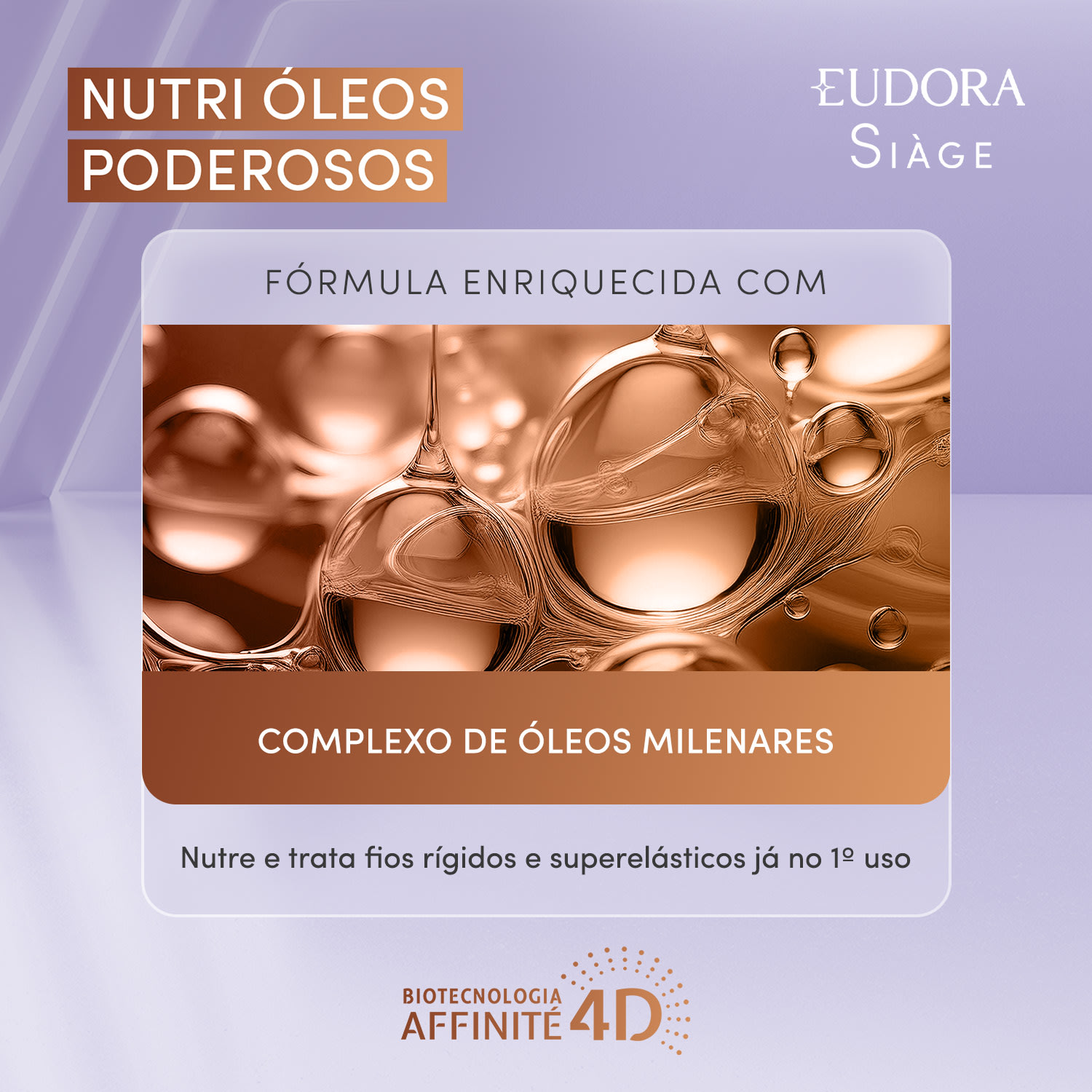 Máscara Capilar Siàge Nutri Óleos Poderosos 250g