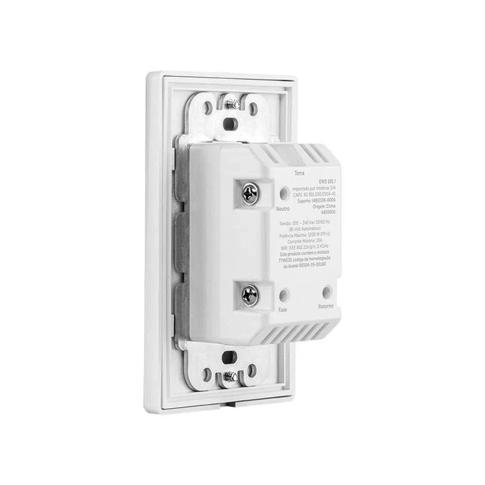 Interruptor Smart Wi-Fi 1 Tecla EWS 101 I Intelbras