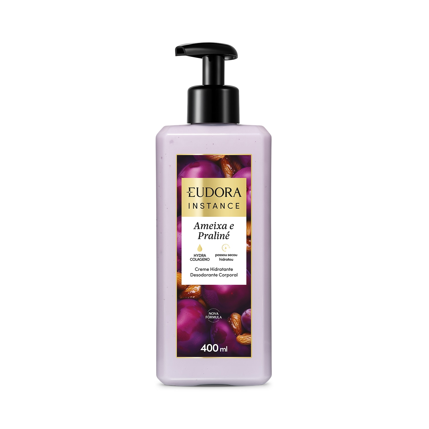 Creme Hidratante Desodorante Corporal Instance Ameixa e Praliné 400ml