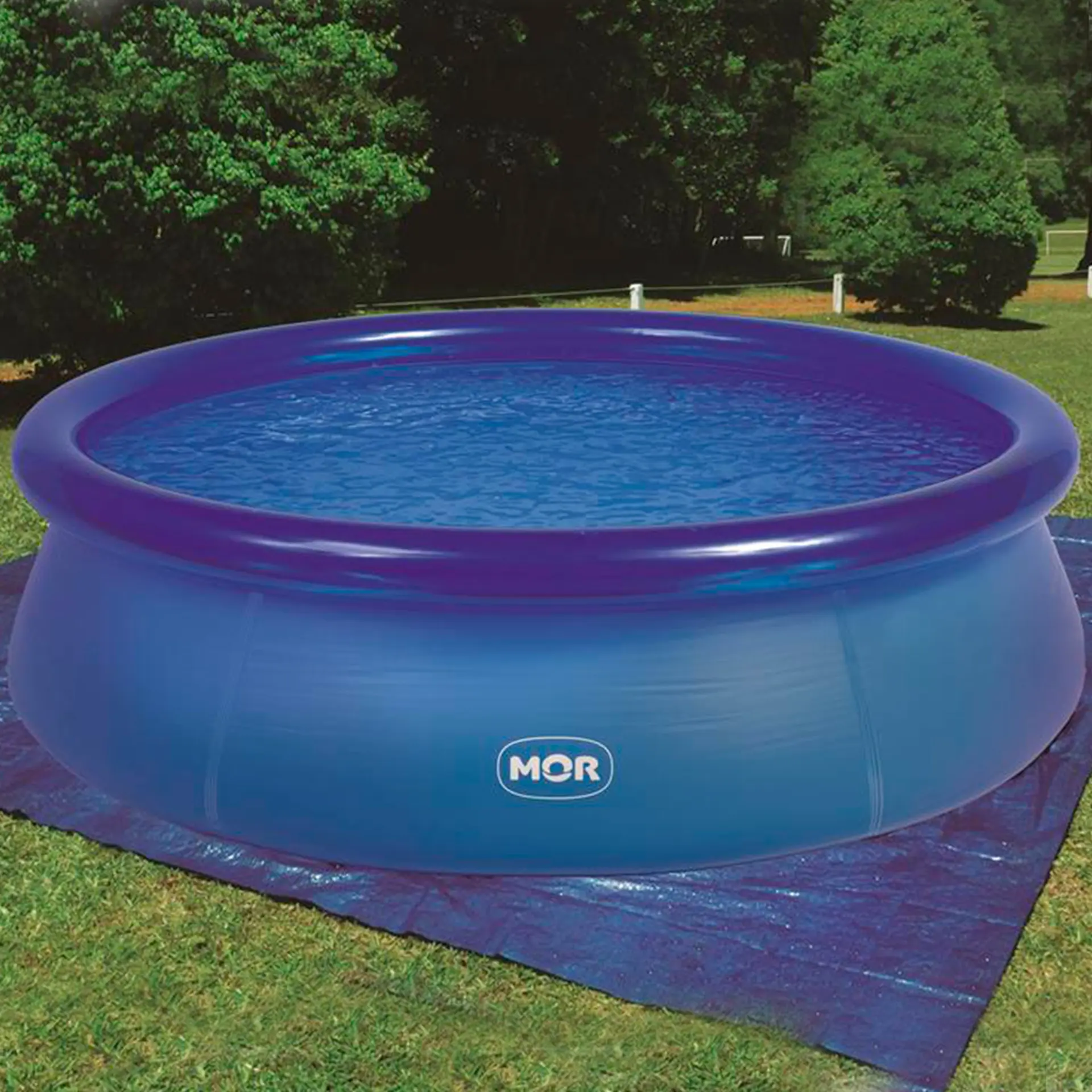 Piscina Inflável Splash Fun com Válvula de Filtro Mor Redonda 2400L - Azul