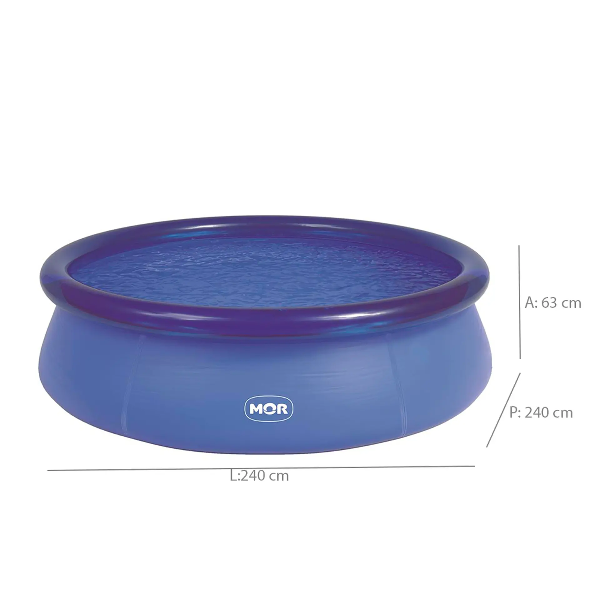 Piscina Inflável Splash Fun com Válvula de Filtro Mor Redonda 2400L - Azul