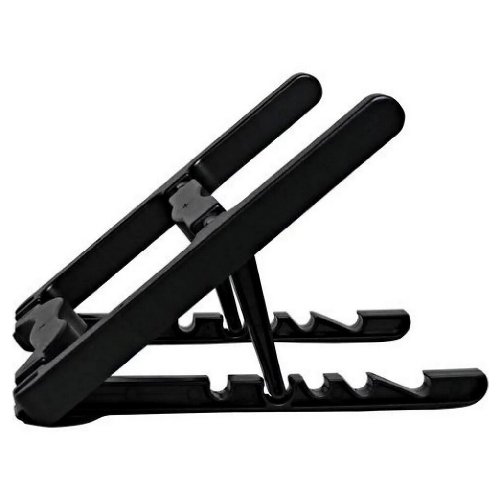 Base para Notebook Preto Ergonômico com 3 Niveis de Inclinação 15°, 30°, 45° - Masticmol - ST35.031