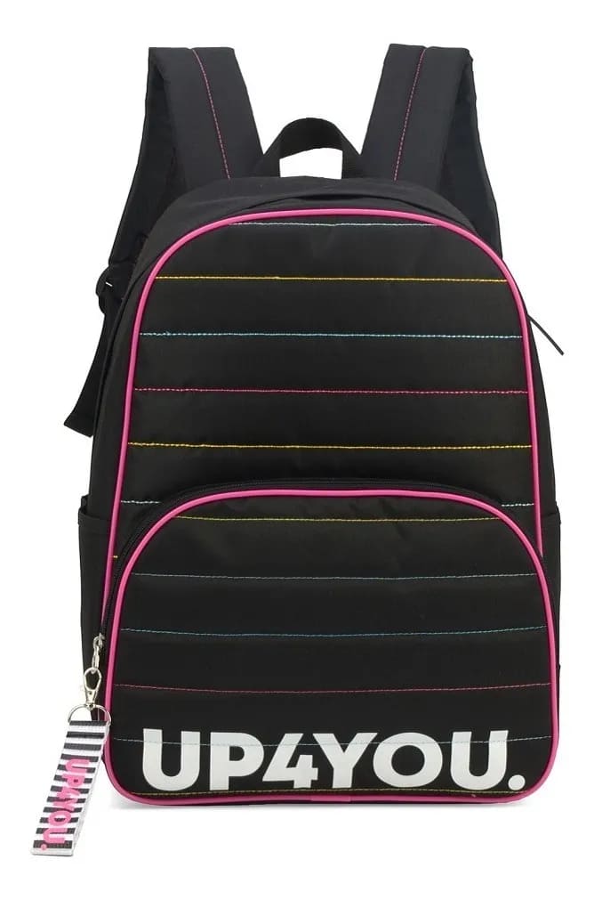 Mochila Costa Luxcel Up4you Grande com Detalhes Preto