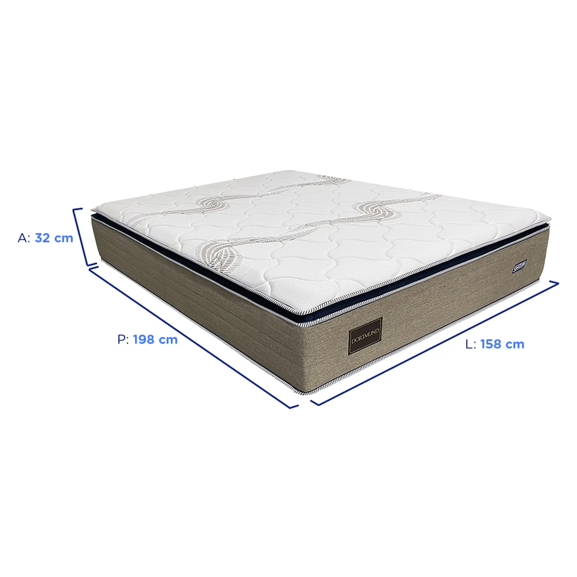 Colchão Cama Box Gazin Molas BlueWave Queen Size Dortmund 158x198
