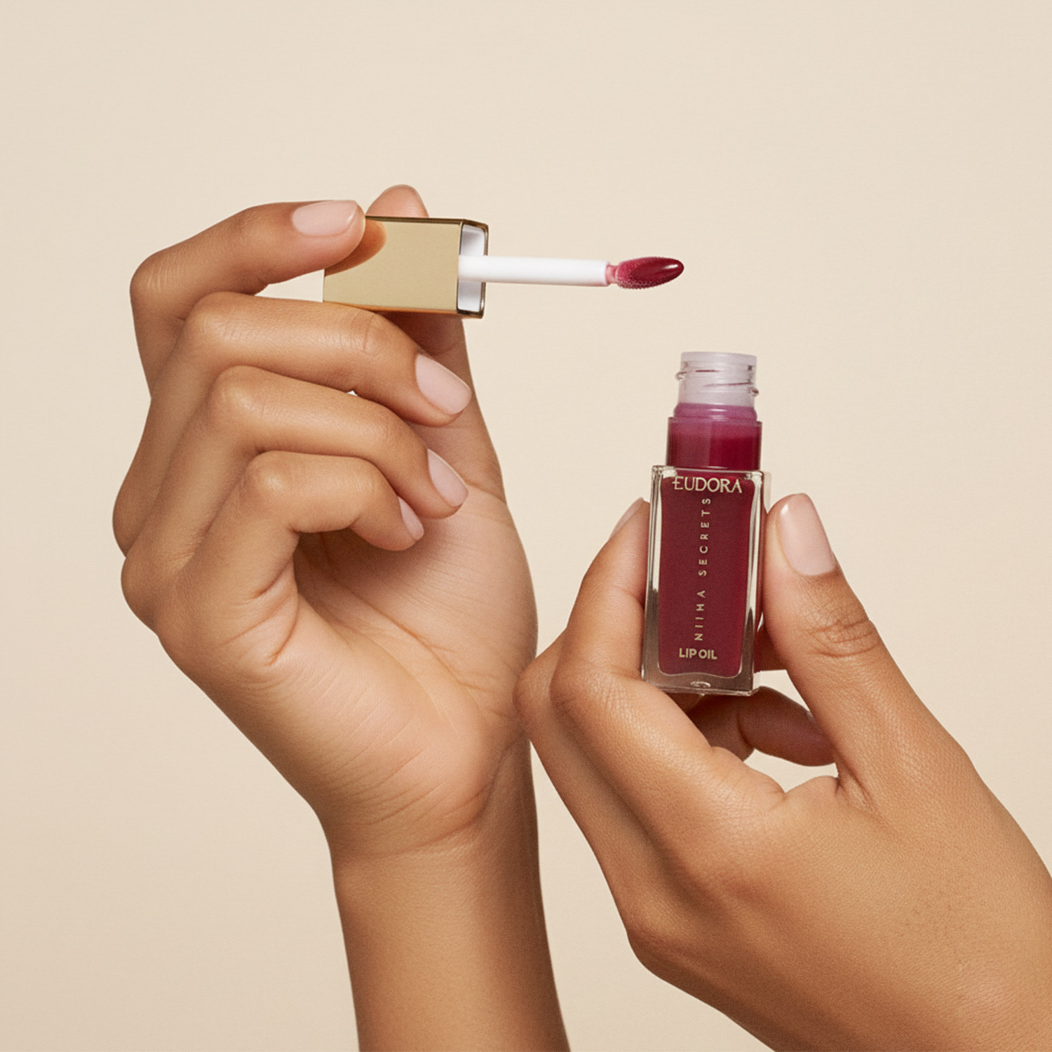 Lip Oil Shine Flowers Rosa Eterna Niina Secrets 7ml