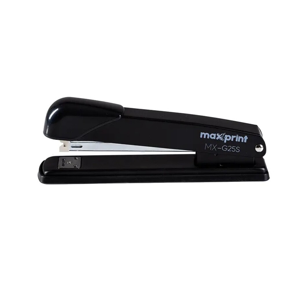 Grampeador de Mesa Metal 25 Folhas Preto Maxprint - Unitário - MX - G25 - 71000027