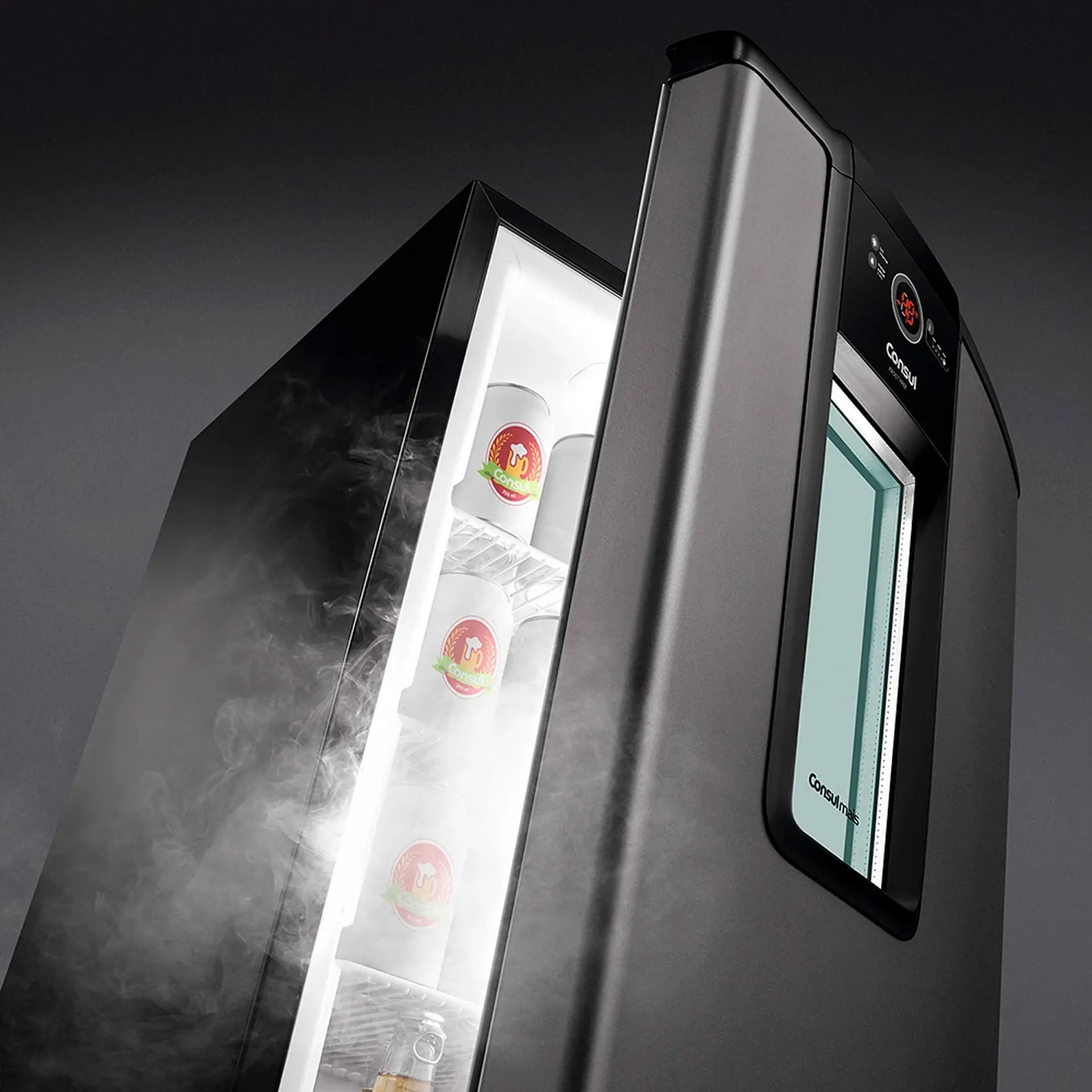 Cervejeira Consul 82L com Painel de Controle Frost Free CZD12 - Titanium - 110 Volts