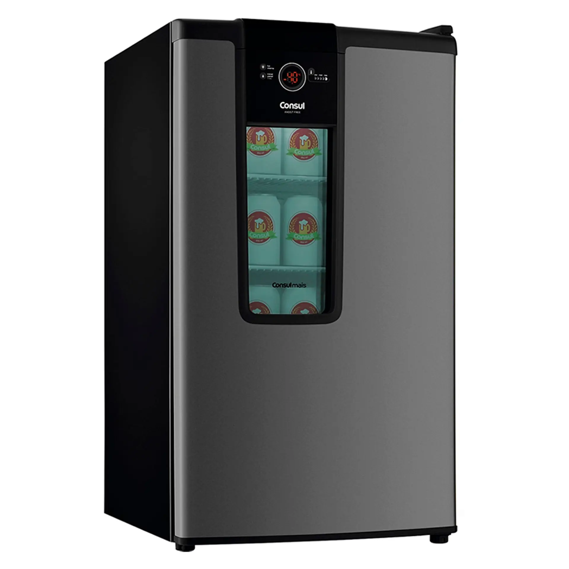 Cervejeira Consul 82L com Painel de Controle Frost Free CZD12 - Titanium - 110 Volts