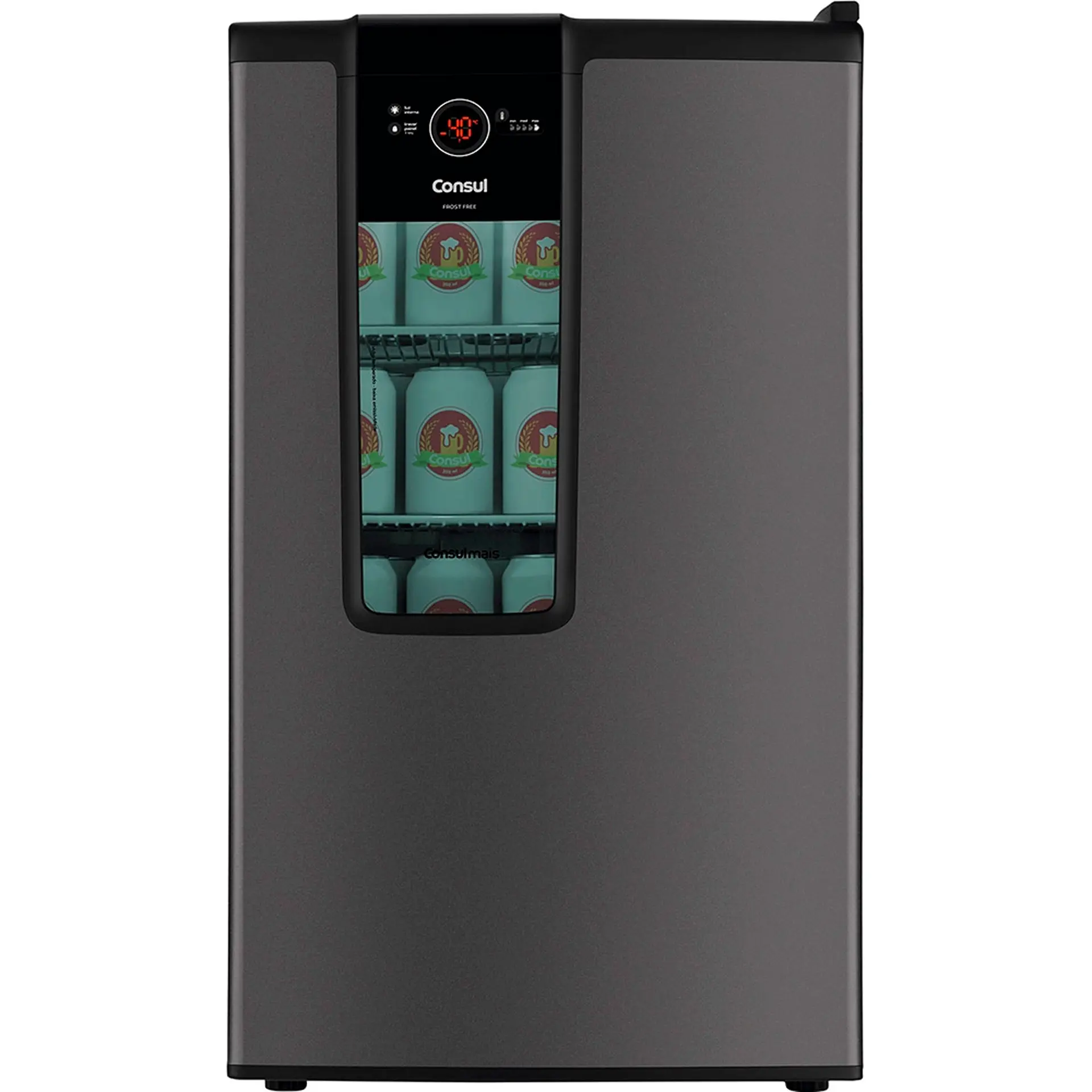 Cervejeira Consul 82L com Painel de Controle Frost Free CZD12 - Titanium - 110 Volts