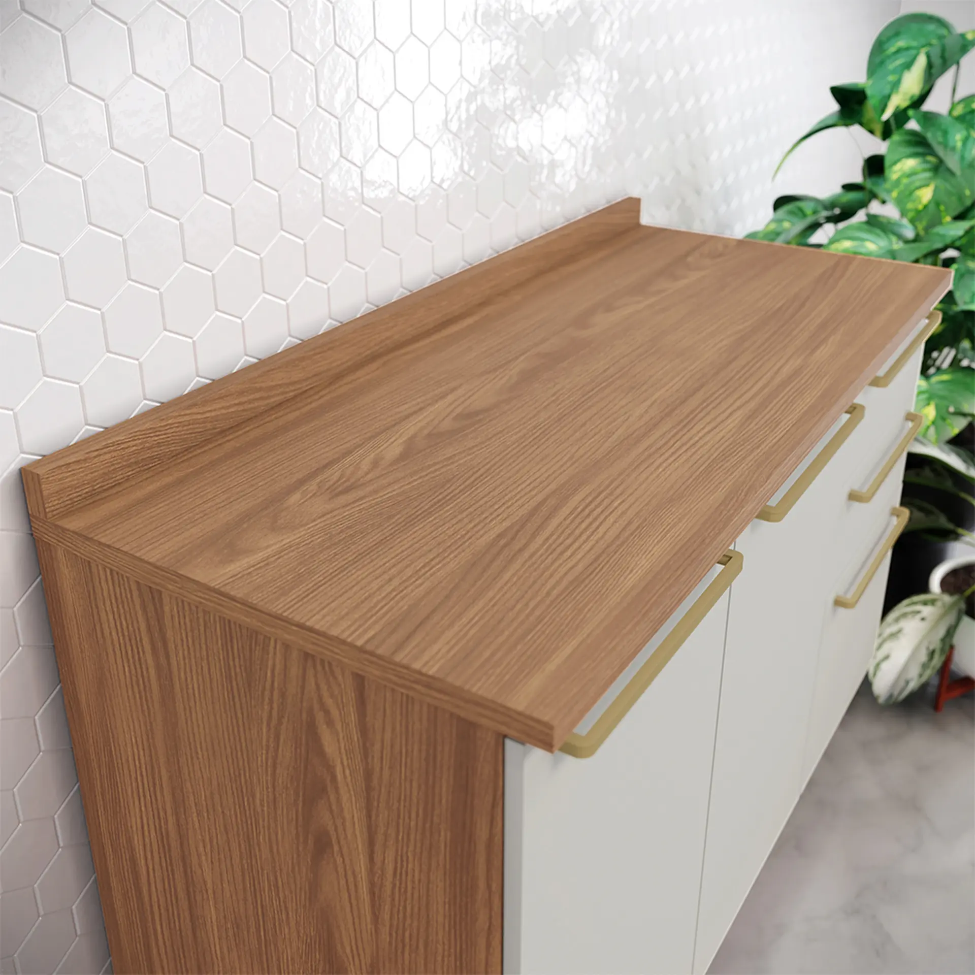 Tampo para Balcão MDF 120cm Requinte Henn - Nature