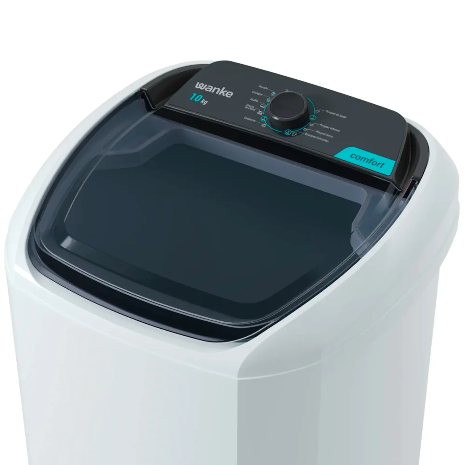 Tanquinho Wanke Comfort Semiautomático 10kg 8 Programas LWBE100T3 - Branco - 110 Volts