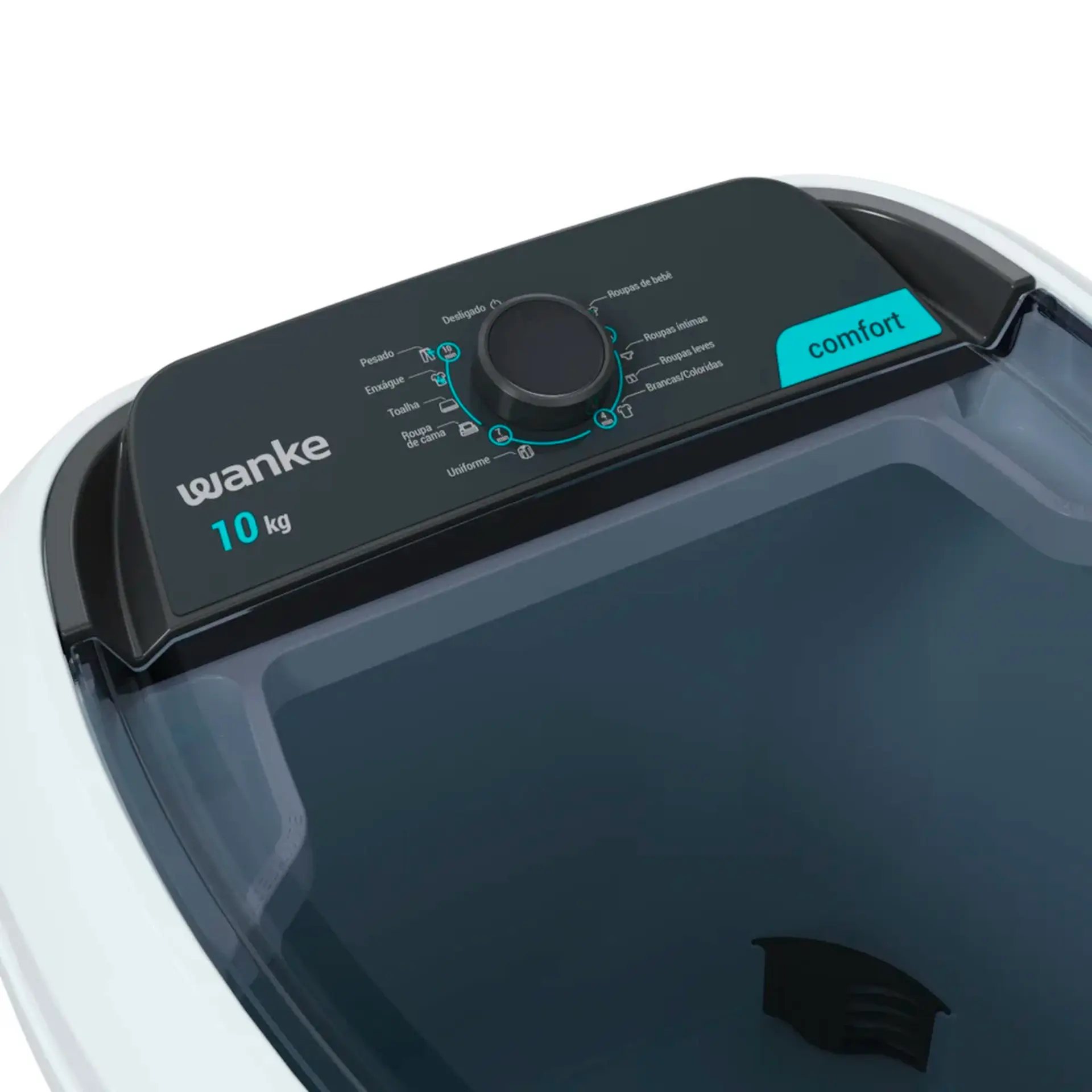 Tanquinho Wanke Comfort Semiautomático 10kg 8 Programas LWBE100T3 - Branco - 110 Volts