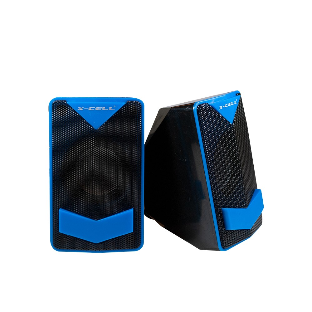 Caixa de Som X-Cell 2.0 Canais 6W RMS Azul USB XCCM08
