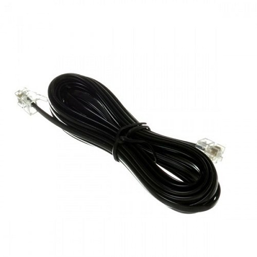Cabo para Telefone Liso Preto RJ11 5m Connect Pro 0181380