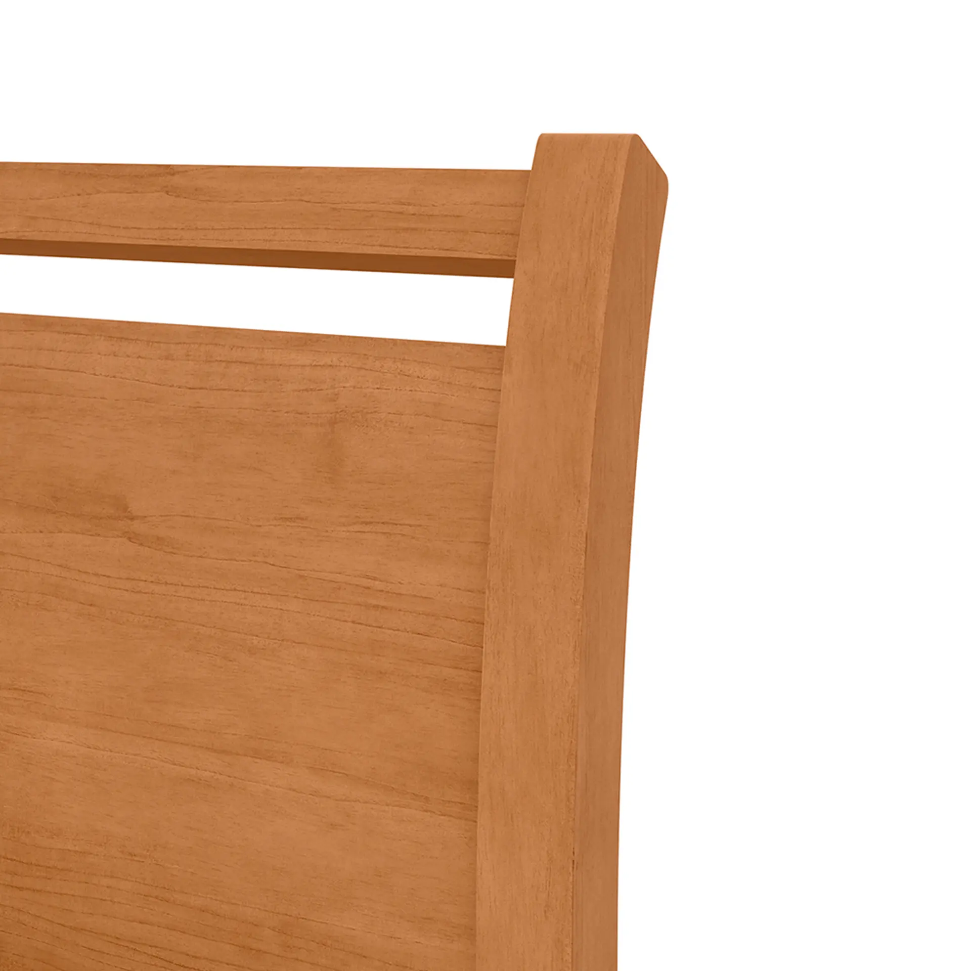 Cama de Solteiro MDP MDF Suporta até 90kg Lopas Reali - Amendoa Clean