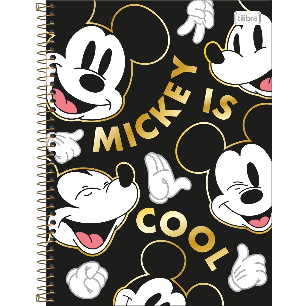 Caderno Universitário Tilibra Mickey Mouse Capa Dura 80 Folhas 1 Matéria Sortido
